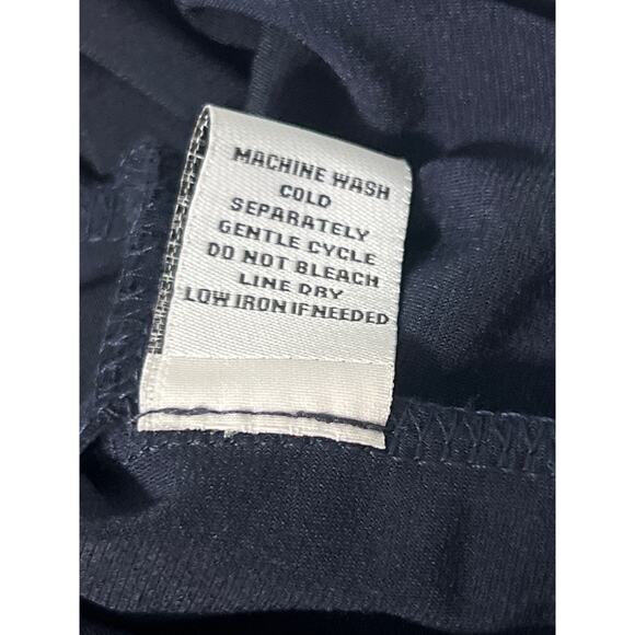 Emma & Michele Size Medium Navy Blue Sleeveless Romper Blouson Easy Care - Picture 11 of 11